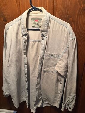 Levi's Pale Blue Denim Button-Up Shirt